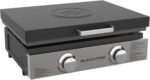 Blackstone 22″ Portable Tabletop Griddle – Dual Burner Flat Top Grill, 24,000 BTU Propane with Stainless Steel Faceplate & Rear Grease System - Image 8